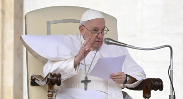 Papa Francisco en la audiencia general. Foto EFE.