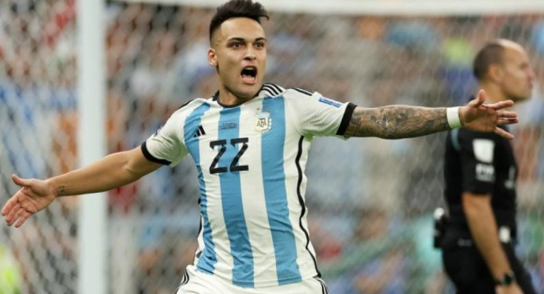 Lautaro Martínez, Selección Argentina. Foto: NA