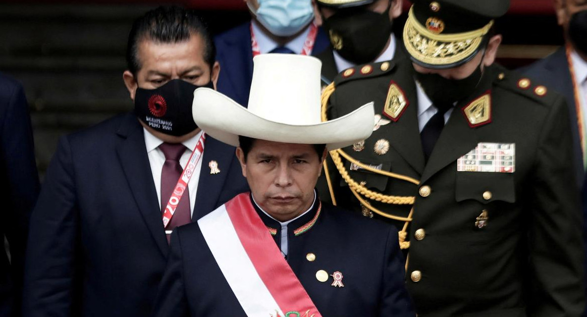 Pedro Castillo; expresidente de Perú. Foto: Reuters.