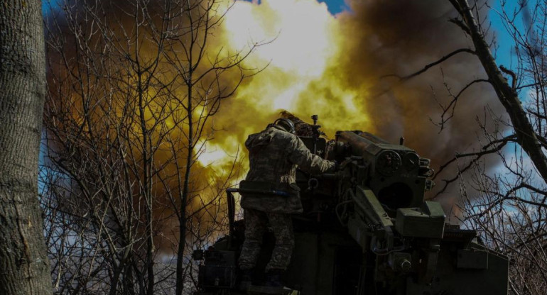 Bajmut, guerra en Ucrania. Foto: REUTERS