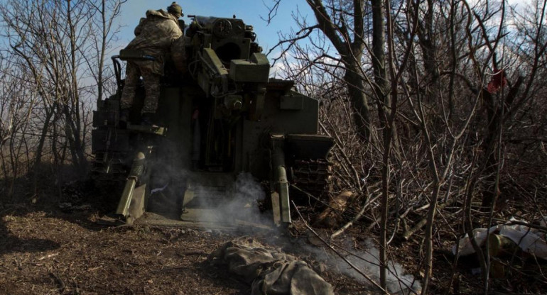 Bajmut, guerra en Ucrania. Foto: REUTERS