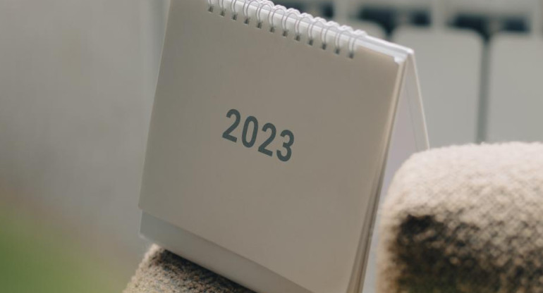 Calendario 2023. Foto: Unsplash.