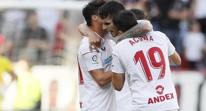 Sevilla vs. Almería. Foto: EFE.