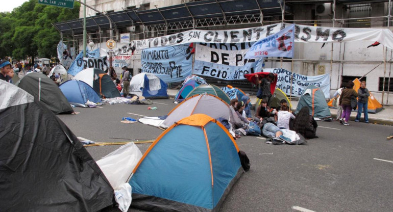 Piquete, cortes de calles, organizaciones sociales, NA