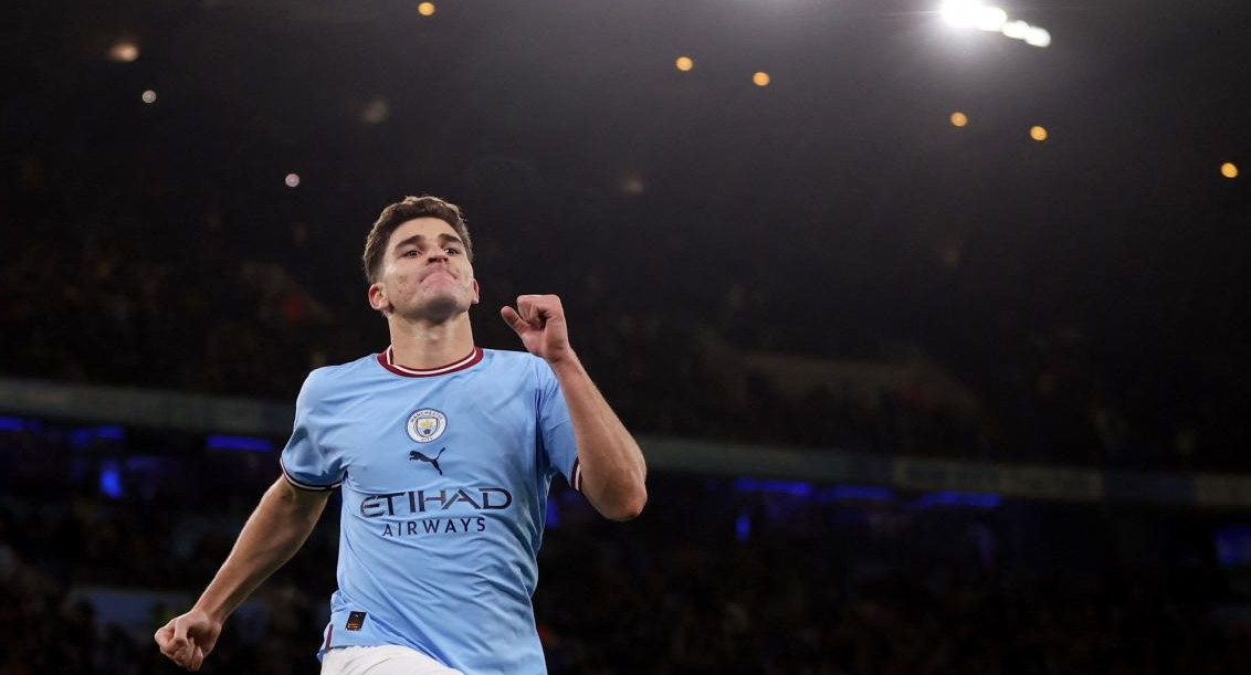 Julián Álvarez, Manchester City, Premier League. Foto: REUTERS