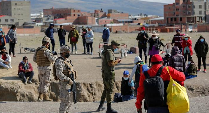 Migrantes en Chile. Foto: REUTERS