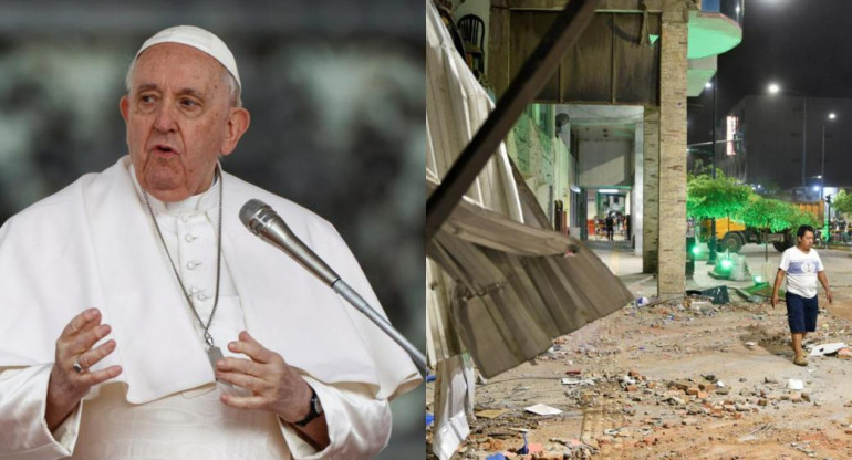 El papa Francisco se mostró solidario con Ecuador. Fotos: Reuters.