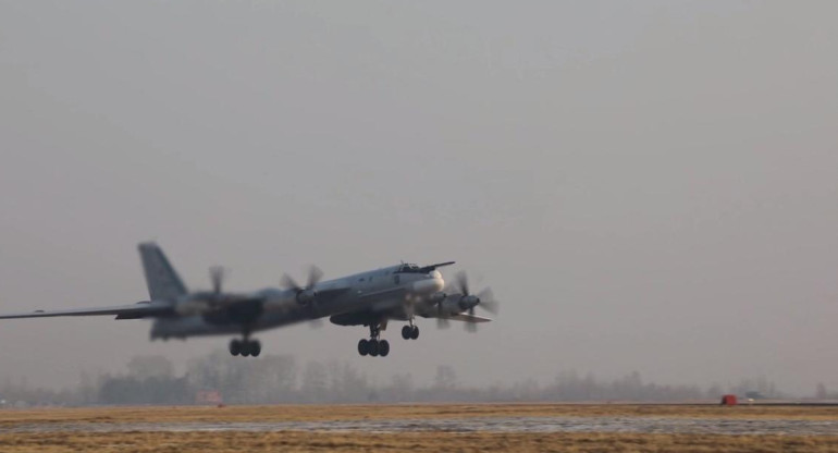 Avión bombardero ruso. Foto: Reuters. 