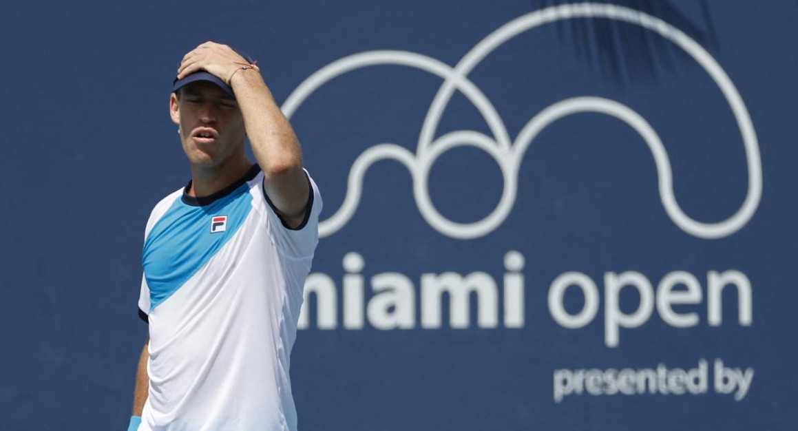 Diego Schwartzman, eliminado del Masters 1000 de Miami. Foto: Reuters.