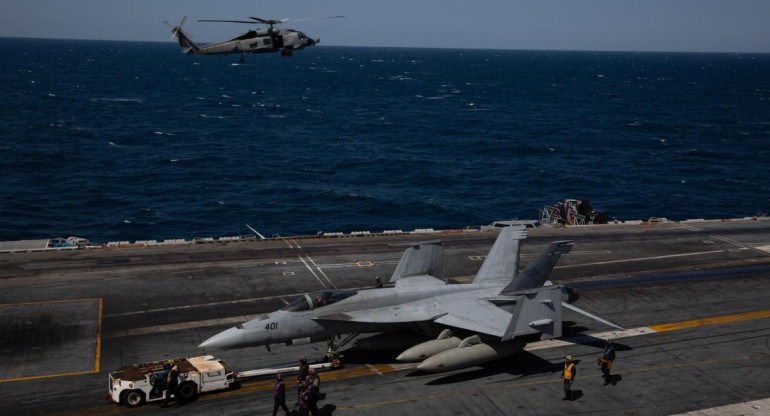 Aviones de entrenamiento militar entre EEUU y Corea del Sur. Foto: EFE. 