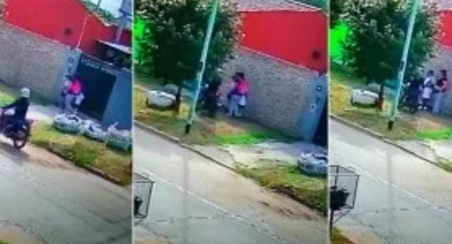 Robo a una madre y sus hijas en Glew. Foto Captura. 