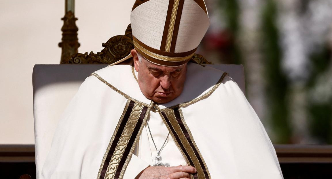 El Papa Francisco en la Misa de Pascua 2023. REUTERS