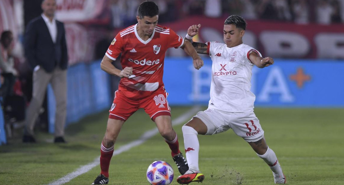 Ignacio Fernández; Huracán vs. River Plate. Foto: Télam.