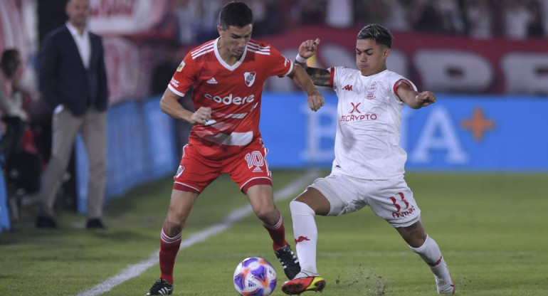 Ignacio Fernández; Huracán vs. River Plate. Foto: Télam.