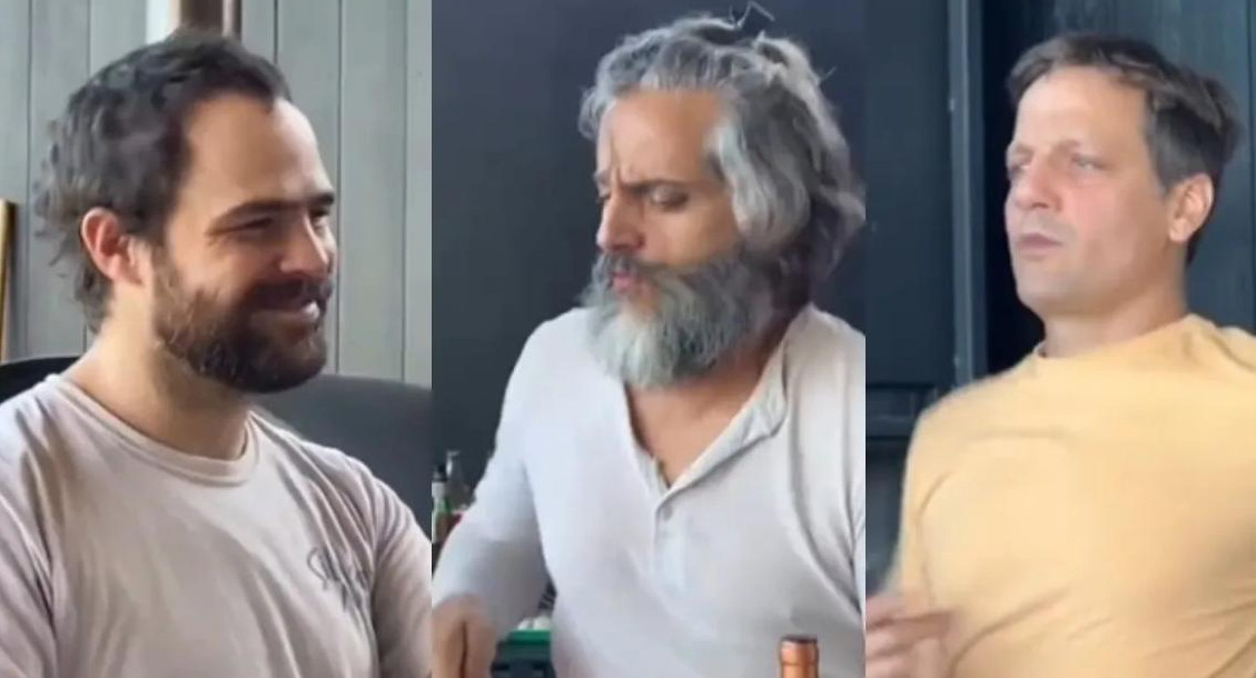 Peter Lanzani, Joaquín Furriel y Rodrigo de la Serna en las historias de Úrsula Corberó. Foto Captura @ursulolita.