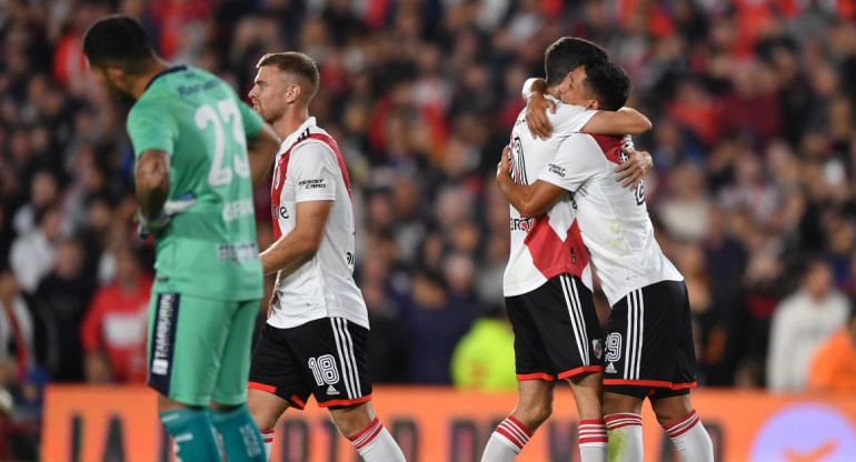 Rodrigo Aliendro; River Plate vs. Gimnasia y Esgrima La Plata. Foto: Télam.