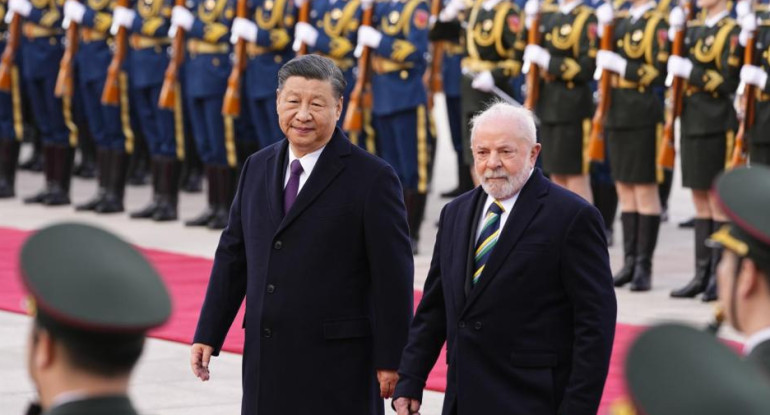 Lula da Silva y Xi Jinping. Foto: EFE.