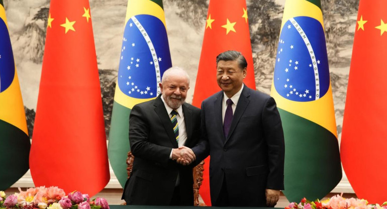 Lula da Silva y Xi Jinping. Foto: EFE. 