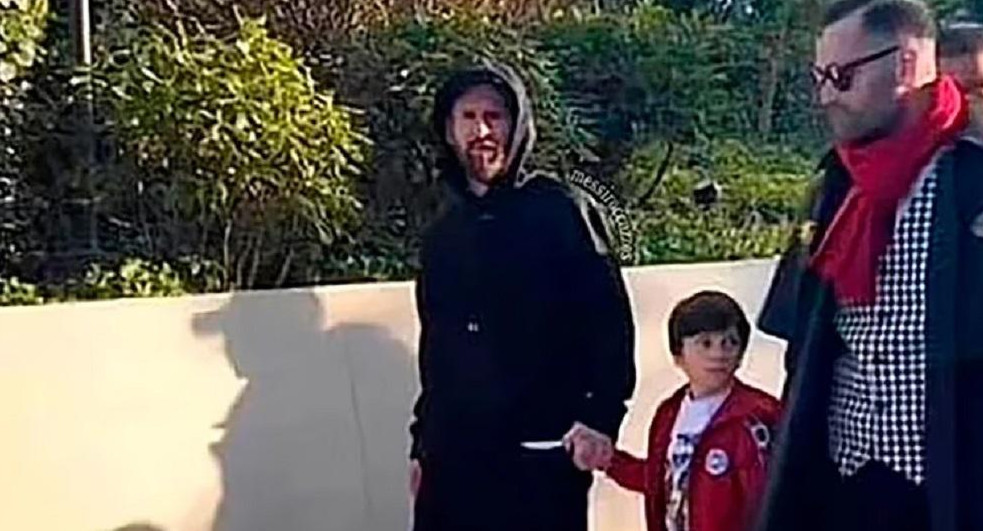 Lionel Messi en Euro Disney, foto redes sociales	