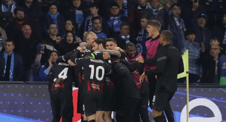 Napoli vs Milan, Champions League. Foto: Reuters