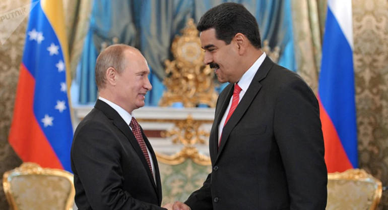 Nicolás Maduro y Vladimir Putin. Foto: Reuters