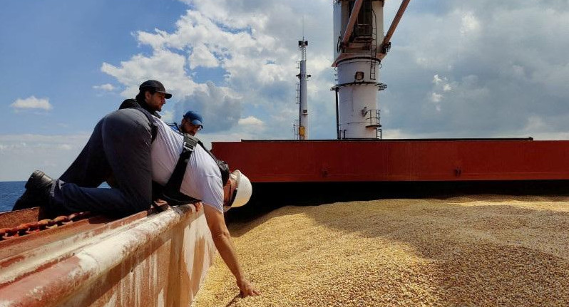 Cereales en el Mar Negro. Foto: Reuters. 