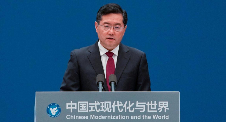 Qin Gang, ministro de exteriores de China. Foto: Reuters.