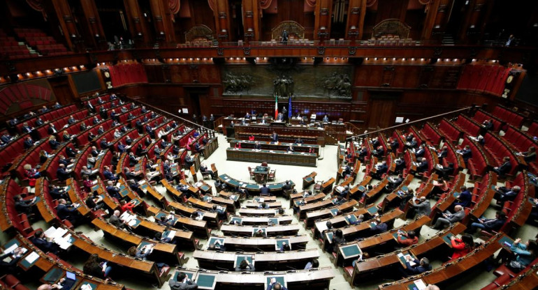 Cámara de Diputados italiana. Foto: Reuters