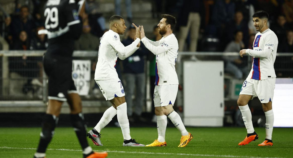 Angers vs. PSG. Foto: Reuters.