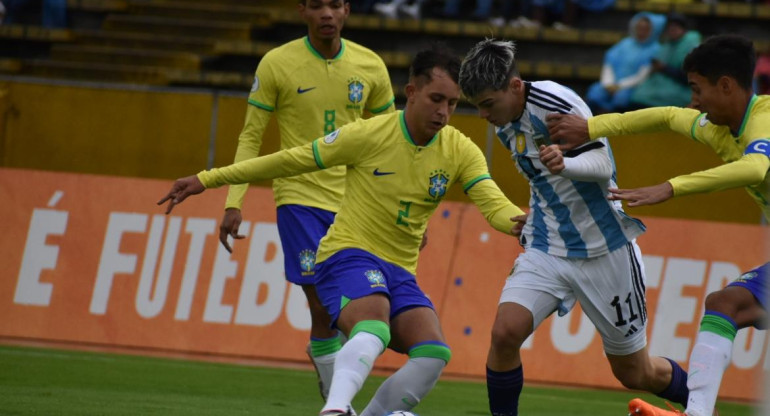 Argentina vs Brasil, Sub 17. Foto: Twitter @Argentina.