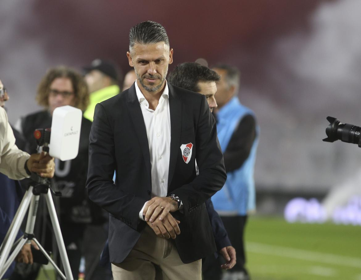 Martín Demichelis, DT de River. Foto: NA.