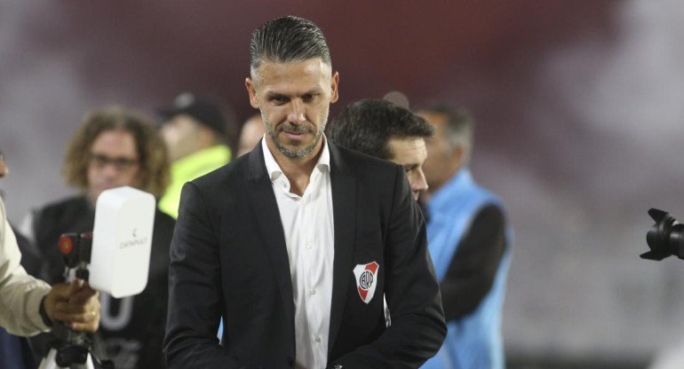 Martín Demichelis, DT de River. Foto: NA.