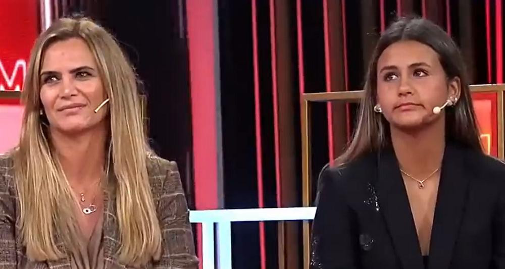 Amalia Granata junto a Uma, su hija. Foto: captura América TV.