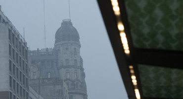 Humo en Buenos Aires. Foto: Télam.