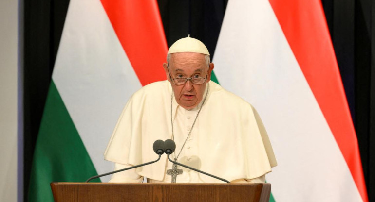 El papa Francisco, en su visita a Hungría. Foto: Reuters.