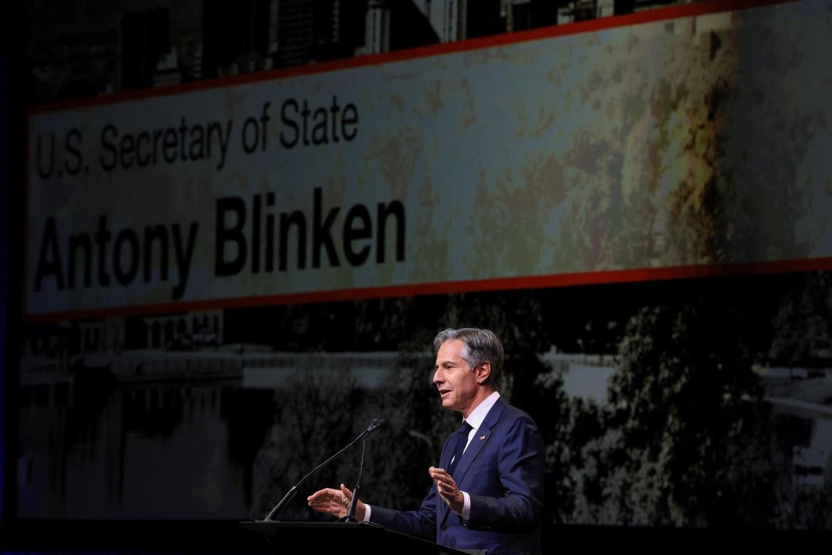 Antony Blinken en la Cumbre de Ciudades de las Américas 3. Foto: Reuters.