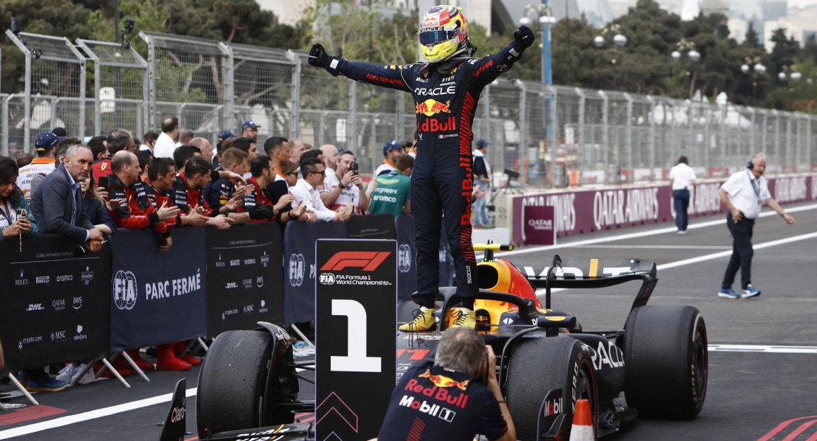 Sergio "Checo" Pérez; Gran Premio de Azerbaiyán. Foto: Reuters.