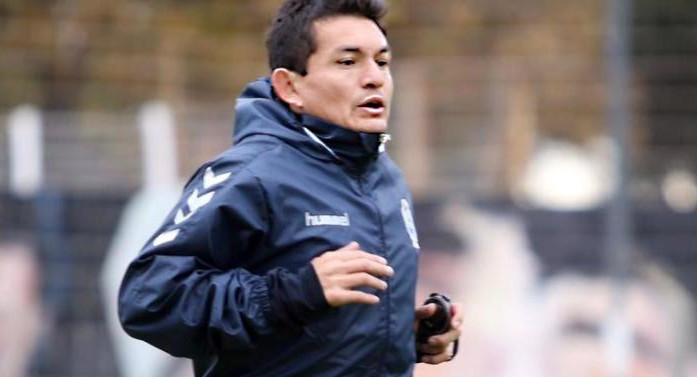 El "Pulga" Rodríguez en Gimnasia y Esgrima La Plata. Foto: NA.