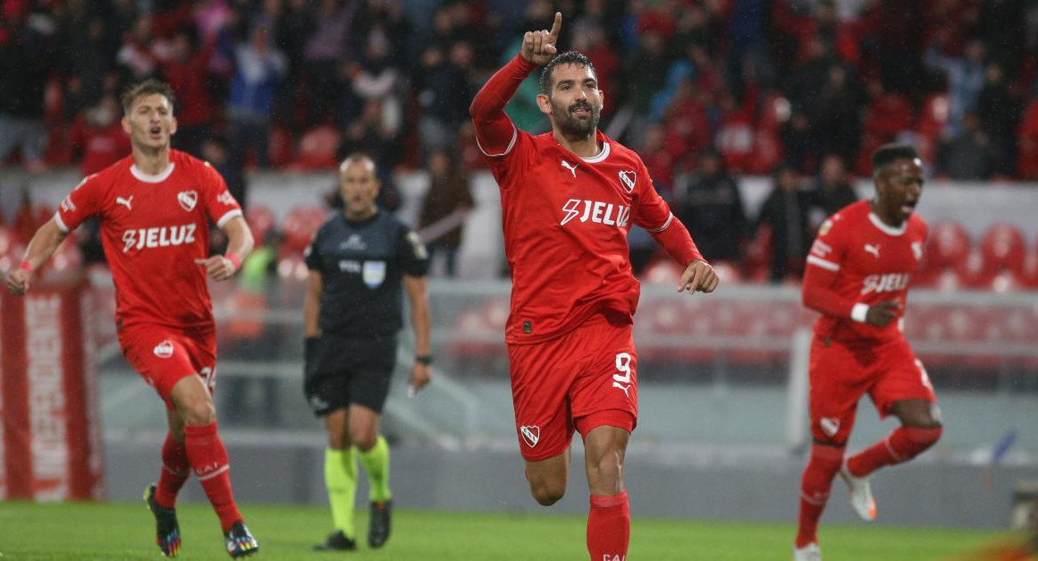 Martín Cauteruccio; Independiente vs. Belgrano. Foto: NA.