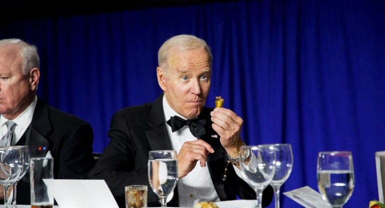 Joe Biden, cena con corresponsales,. Reuters