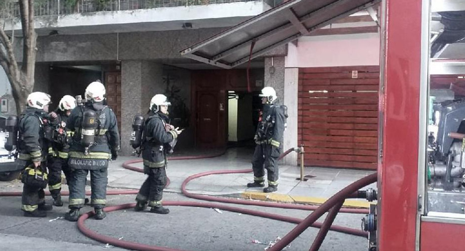 Incendio en Caballito. Foto: Télam.