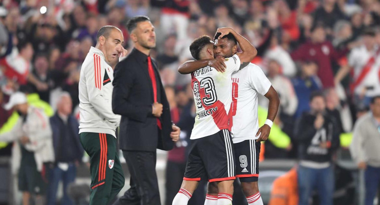 Miguel Borja; River Plate vs. Boca Juniors; Superclásico 1. Foto: Télam.