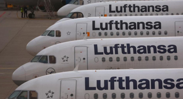 Aviones de la aerolínea Lufthansa. Foto: Reuters.