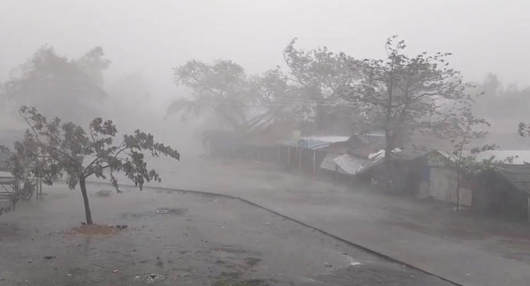 Ciclón Mocha en Bangladesh y Myanmar. Foto: Reuters.