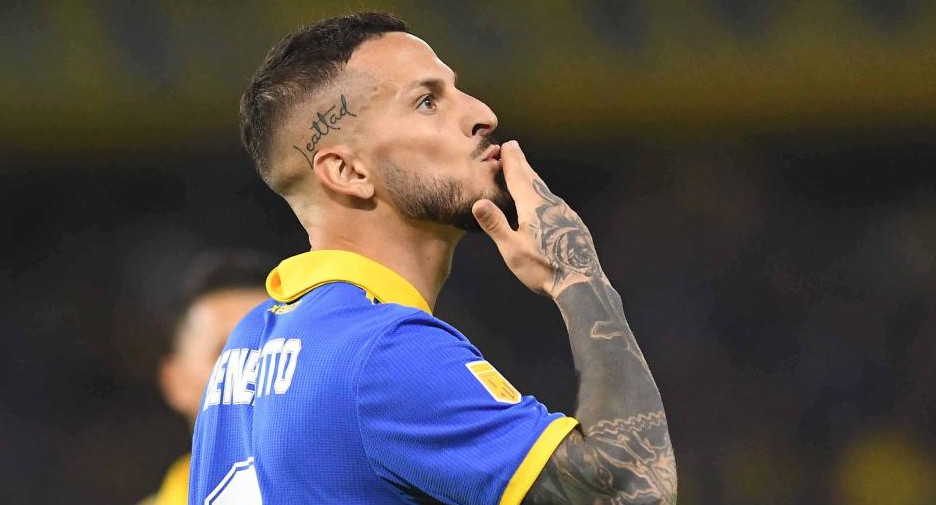 Darío Benedetto; Boca Juniors vs. Belgrano de Córdoba. Foto: Télam.