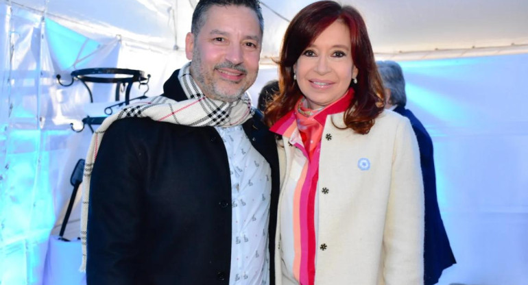 Gustavo Menéndez y Cristina Kirchner. 