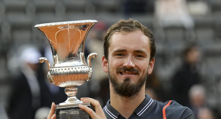 Daniil Medvedev, campeón en Roma. Foto: EFE.