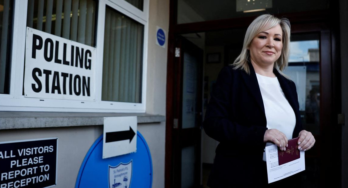 Sinn Fein, Michelle O'Neill. Foto: Reuters.