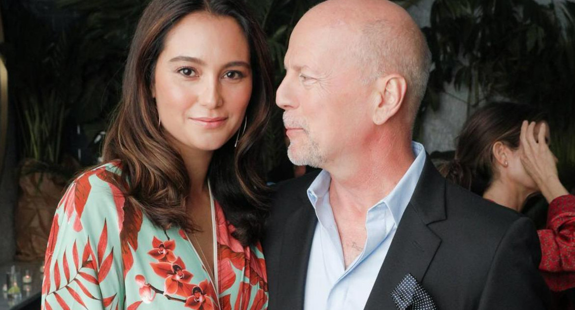 Emma Heming y Bruce Willis. Foto: Instagram/emmahemingwillis