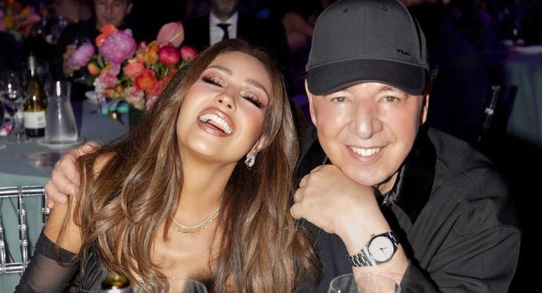 Thalía y Tommy Mottola. Foto: Instagram @tommymottola.